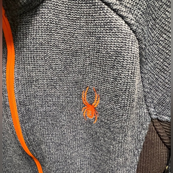 SPYDER MEN’S FULL ZIP SWEATER FLEECE LINED JACKET. BLUE & BLACK. SIZE XL - Picture 5 of 6